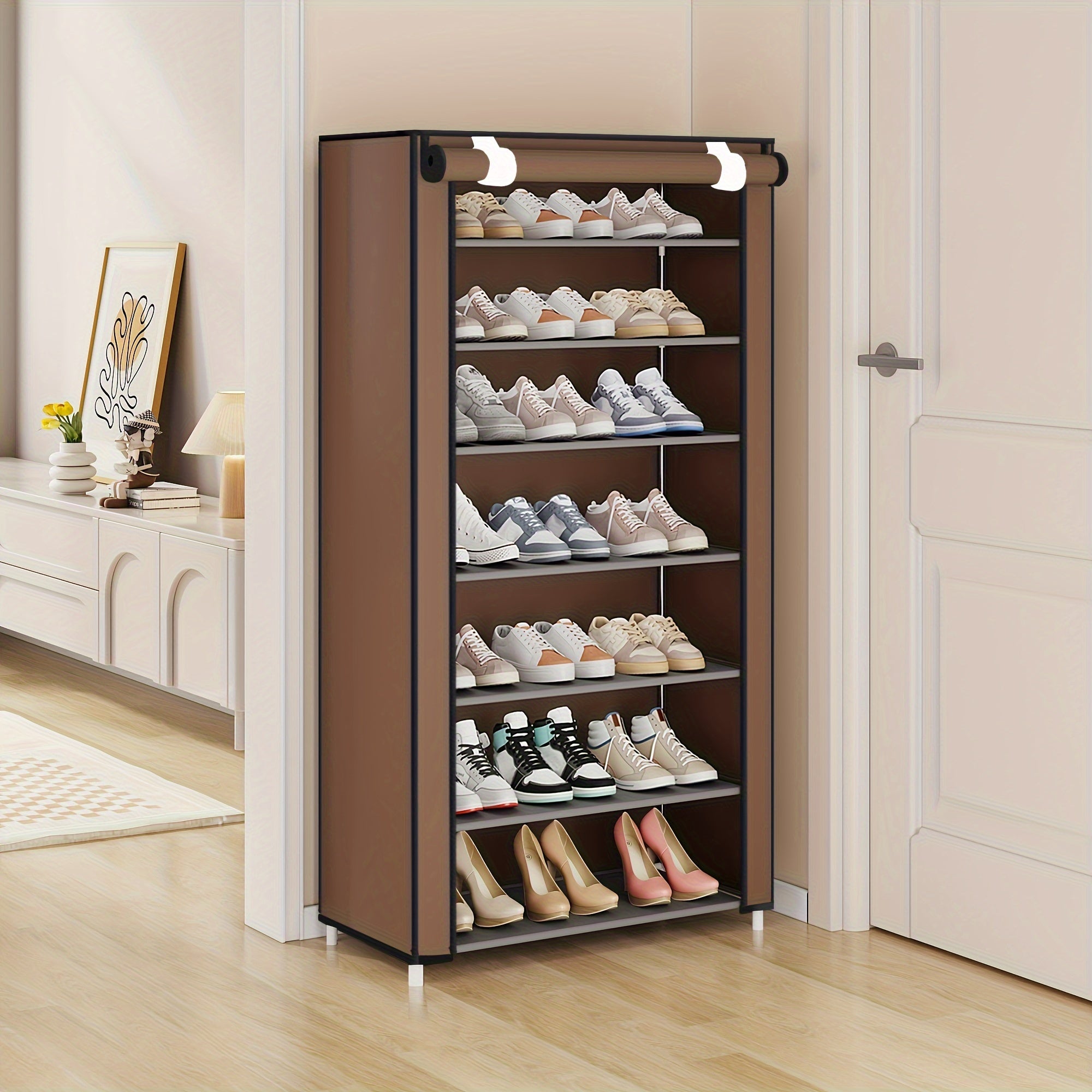 Dustproof Shoe Cabinet with Large Capacity Shoe Rack
