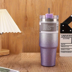 Gradient Stainless Steel Water Bottle 20oz 30oz Double Insulation Water Cup