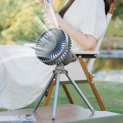 Portable USB Fan with Rechargeable Battery and LED Night Light