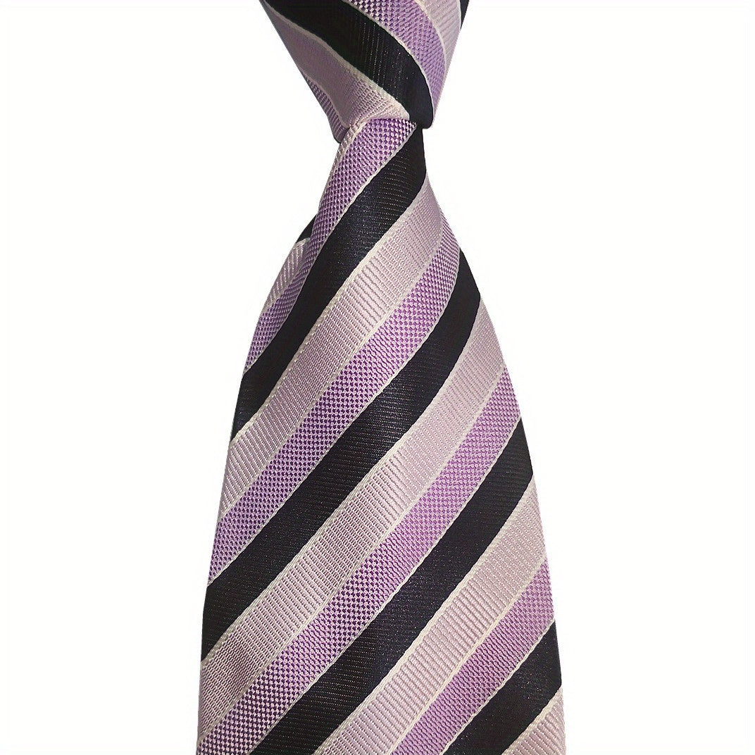 Men's Striped Plaid Tie Necktie