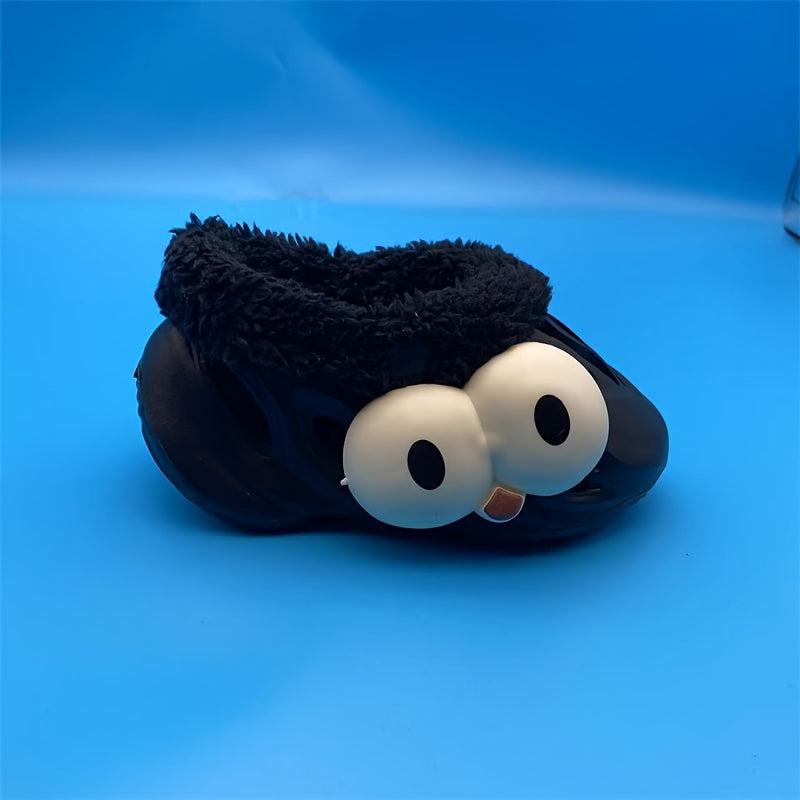 Boys' Cartoon Plus Fleece House Shoes Non Slip Soft Bottom