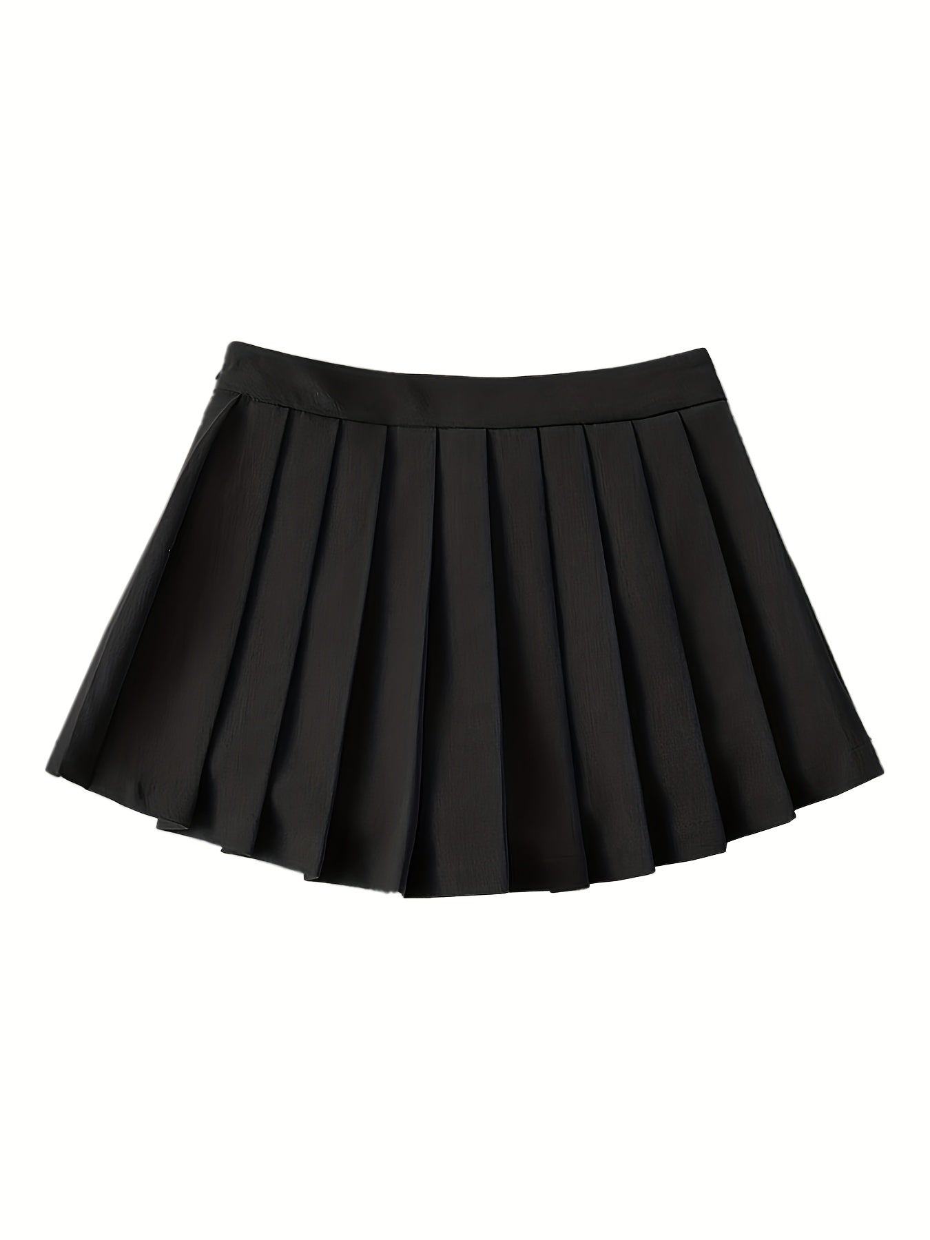 Y2K Solid Pleated Mini Skirt for Women