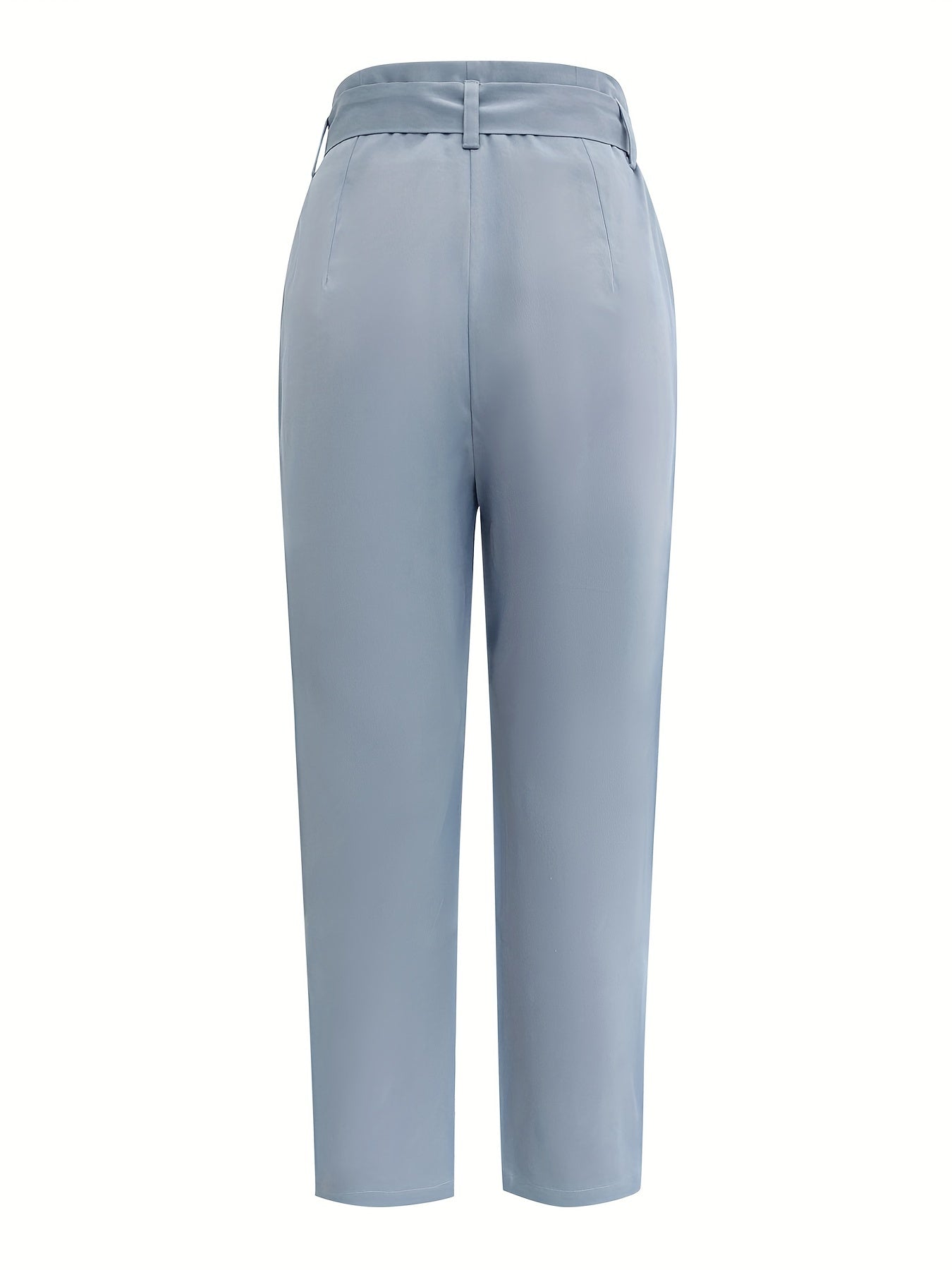 High Waist Cargo Pants Solid Cropped Pants
