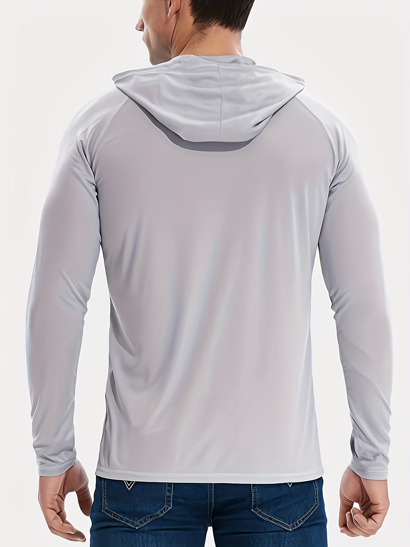 3 Pack Men's UPF 50 Sun Protection Hoodie & Shirt for Outdoor Sports