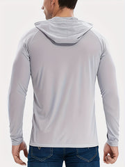 3 Pack Men's UPF 50 Sun Protection Hoodie & Shirt for Outdoor Sports