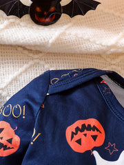 Ghost Pumpkin Romper Baby Spring Autumn Long Sleeve Onesie