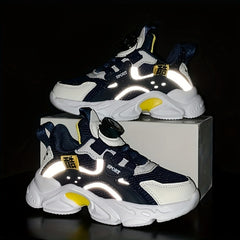 Boy's Reflective Chunky Shoes With Rotating Buckle