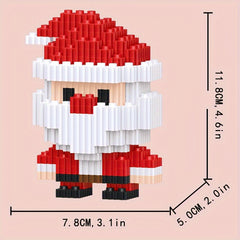 Santa Claus Building Block Toy Christmas Gift Assembled Toy