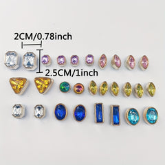 Colorful Rhinestone Shoe Decoration Set