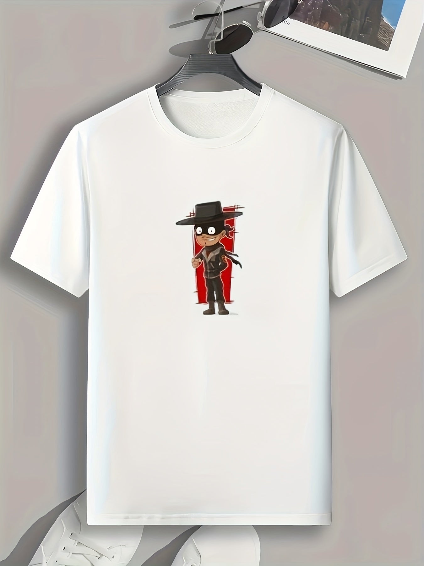 Mysterious Person Print Men's Graphic Tshirt Casual Tee For Summer