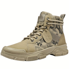 Men's Camo Tactical Boots High Top Lace Up Shoes