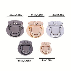 Shoulder Bag Twist Lock Metal Buckle Handbag Snap Clasps Lock