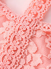 Girls Lace Mesh Princess Dress Sleeveless Tutu Dress