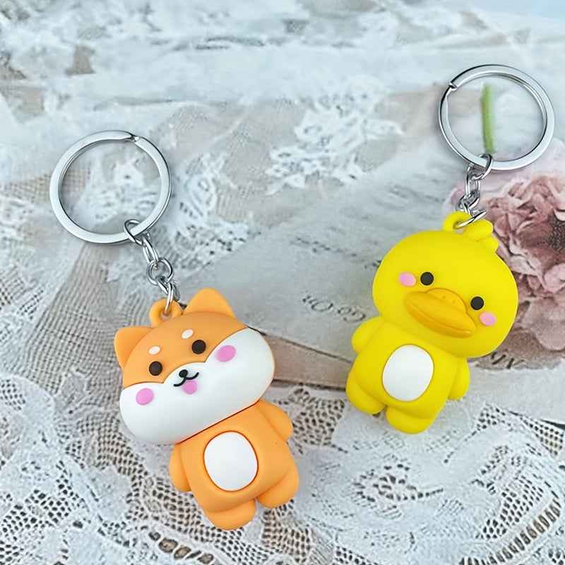 Baby Door Pendant Puppy Bear Rabbit Monkey Doll Animal Keychain Bag Accessory