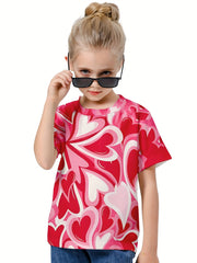 Tie Dye Clover Print 3D T-Shirt for Boys Girls Sports Gift