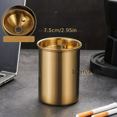 Detachable Metal Stainless Steel Ashtray Funnel Windproof Car Ashtray Cup