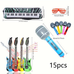 15pcs Rock Birthday Party Balloon Decorations