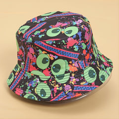 Egg Printed Bucket Hat Unisex Lightweight Outdoor Headwear