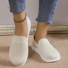 Women's Slip on Sneakers Casual Low Top Hollow Out Shoes