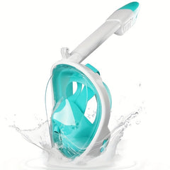Silica Gel Full Face Snorkel Mask for Adults Anti Fog Anti Leak