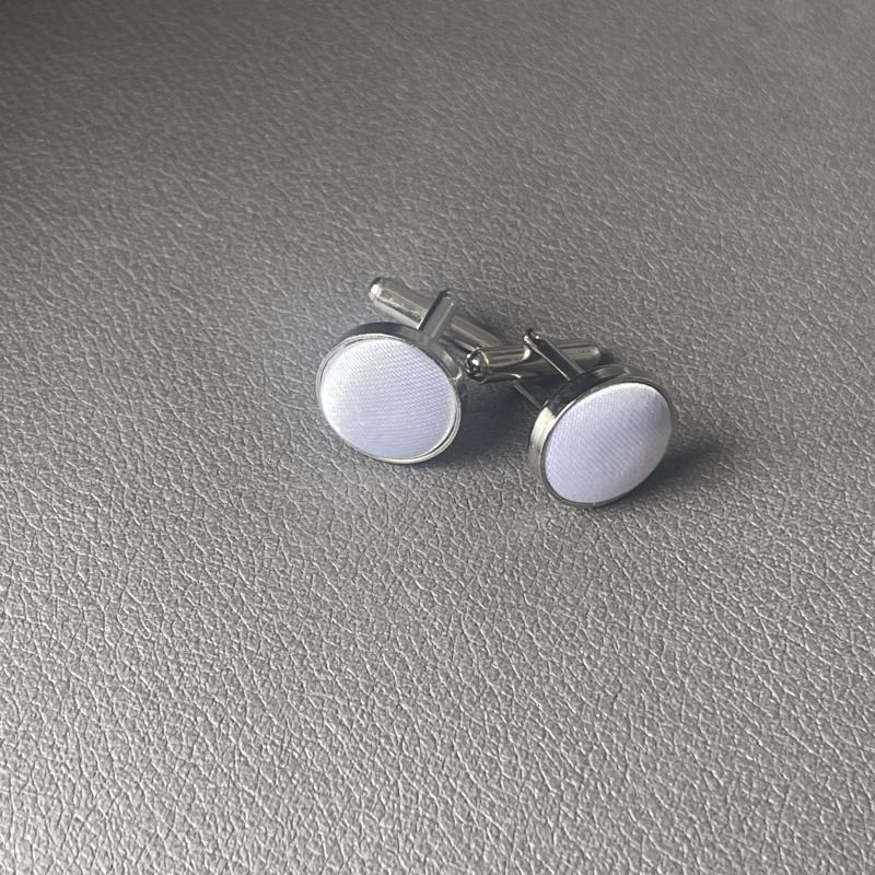 Men's Small Round Business Cufflinks