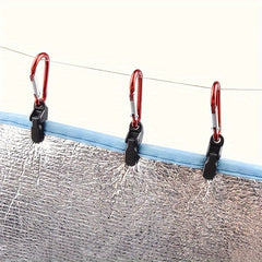 12pcs Camping Tent Securing Clip Windproof Canopy Fixing Clip