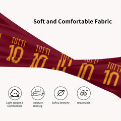 Messi Football Headband Maroon/Golden Accents Breathable Yoga & Running Headband