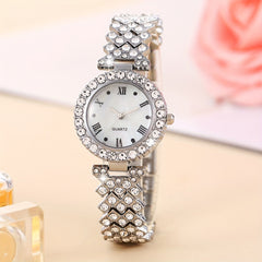 Kids Rhinestone Round Watch + 5 Jewelry Sets