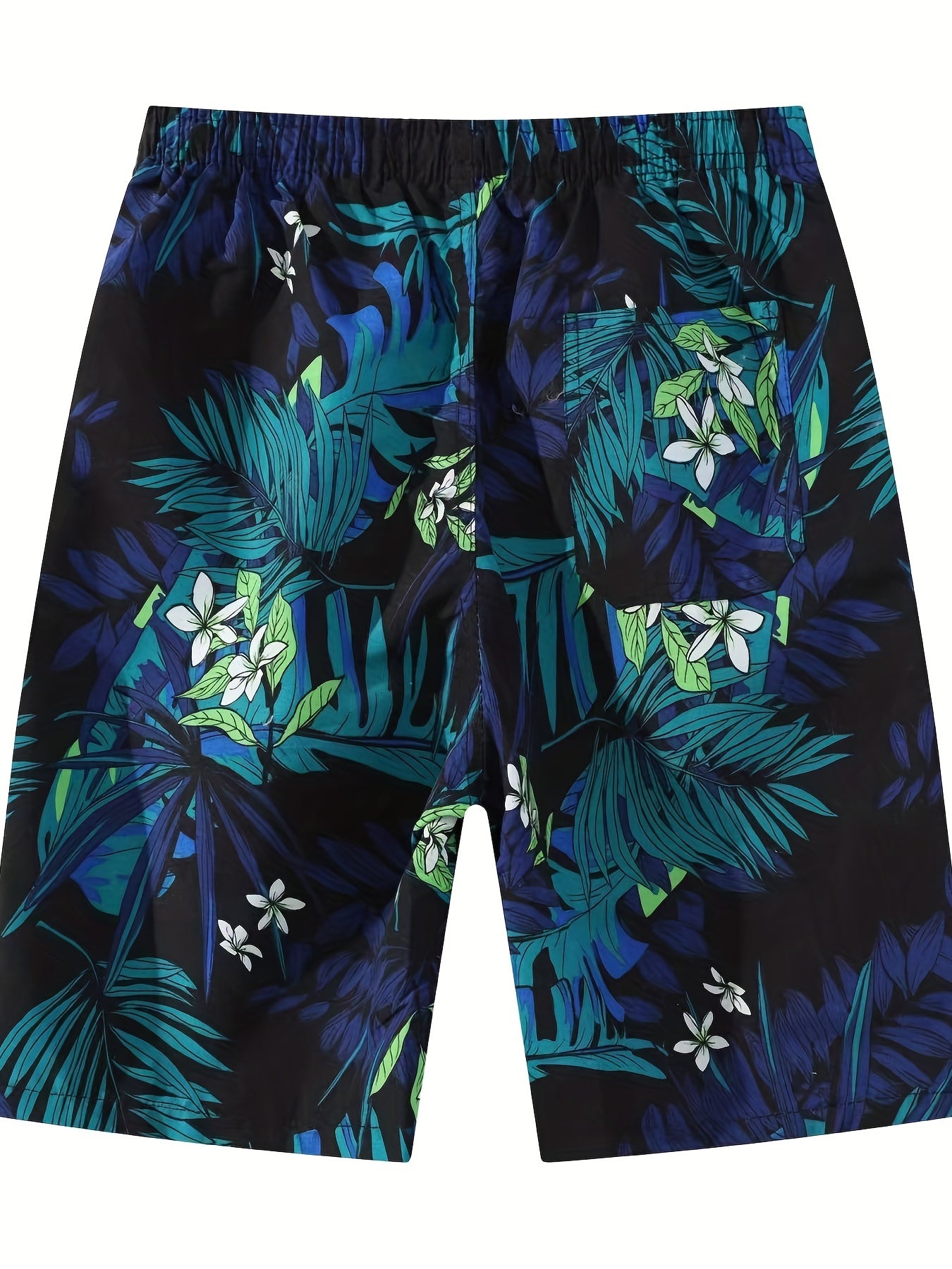 Men's Quick-Drying Beach Shorts Casual Drawstring Swim Trunks