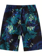 Men's Quick-Drying Beach Shorts Casual Drawstring Swim Trunks