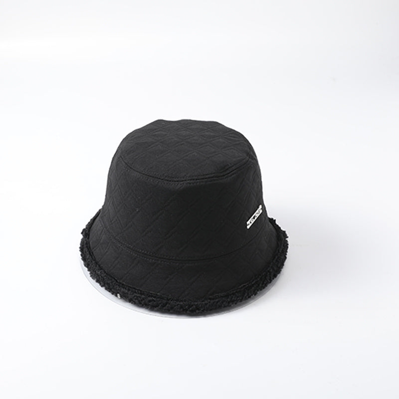 Women Bucket Hat Winter Hat Solid Warm Outdoor Casual Style