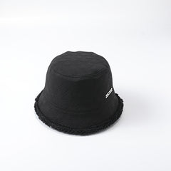 Women Bucket Hat Winter Hat Solid Warm Outdoor Casual Style