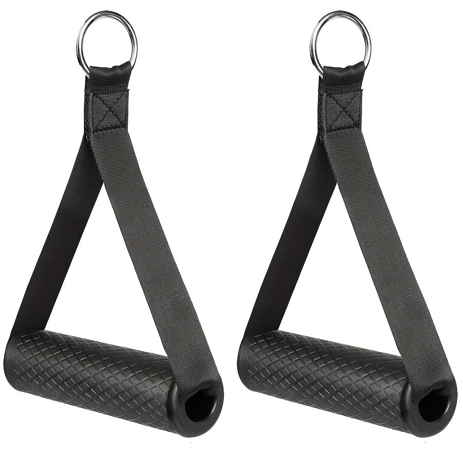 Resistance Band Set with Rubber Handles for Yoga Strength Training