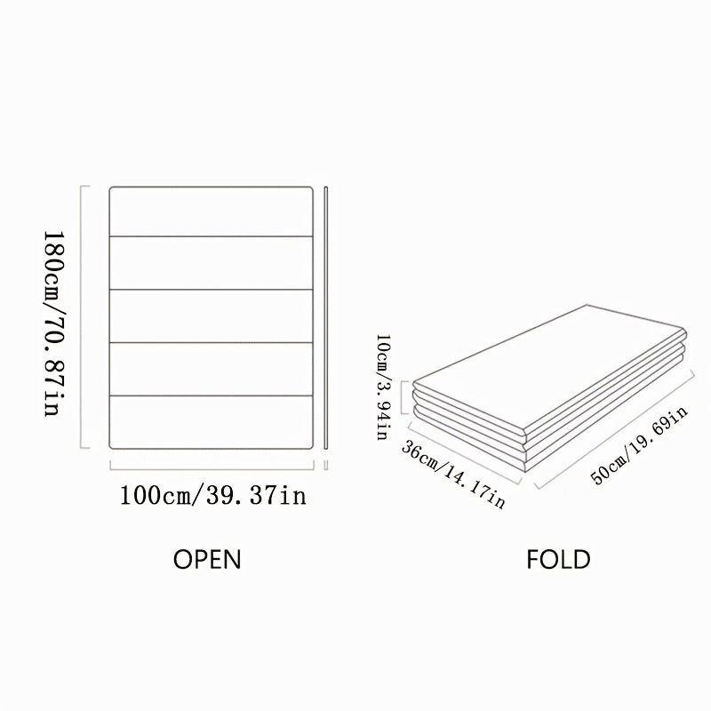 Foldable Kids Rug Cartoon Pattern Educational Activity Surface
