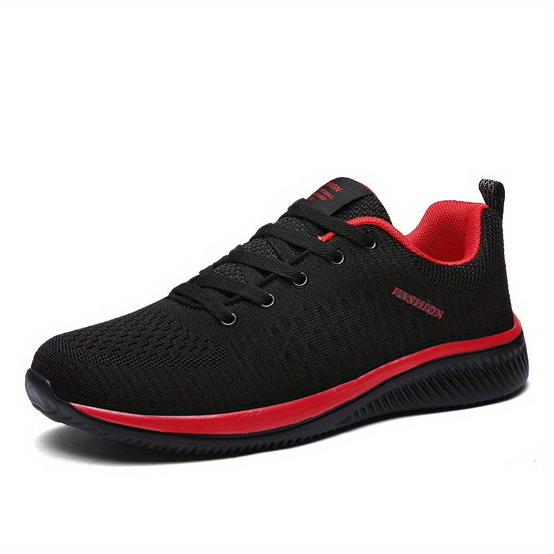 Men's Lace up Sneakers Athletic Shoes Lightweight Breathable Running Gym