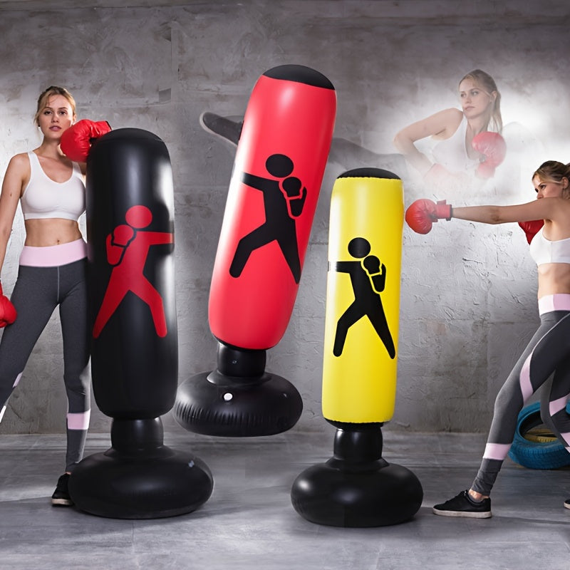 Inflatable Boxing Column Punching Bag Toy Fitness Sandbag