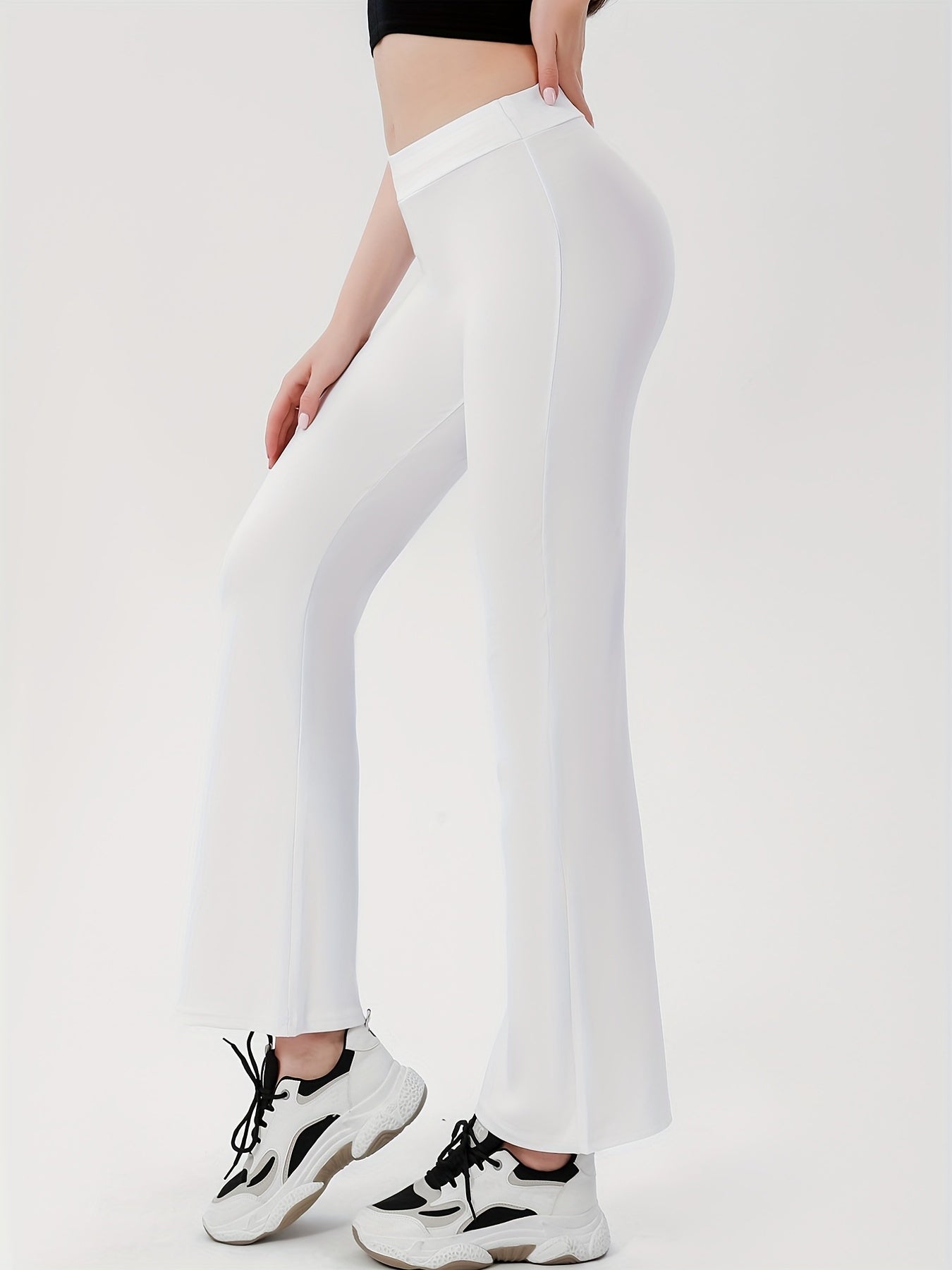 Tummy Control Bootcut Yoga Pants for Women Flattering Wide Leg Activewear