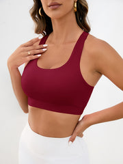 Criss Cross Back Sports Bra Yoga Tank Top