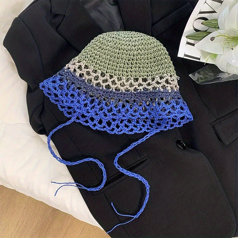 Breathable Straw Sun Hat Cloche Hats Travel Beach Cap