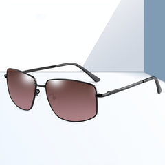 ANNBRU Rectangular Polarized Sunglasses For Men Retro Pilot Shades UV400