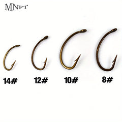 100pcs Barbless Trout Fishing Hooks for Flies Jig Nymph Stonefly Caddis Wet/Dry