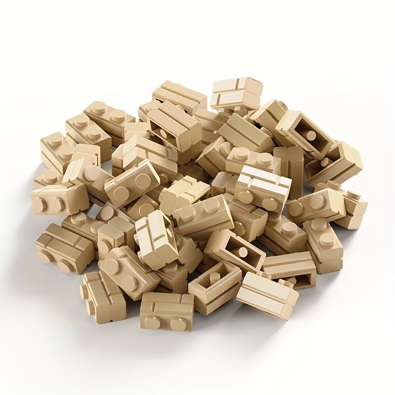 120pc Brick Wall Tiles Building Blocks for DIY Architecture Kit