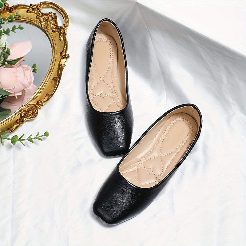 Women's Lightweight Square Toe Flats