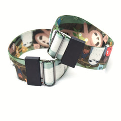1pc Anime Print Bracelet Waterproof Durable Reusable Wristband Christmas Gift