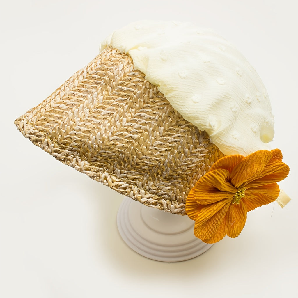 Baby Lace Straw Hat Sunshade For Spring Summer Travel