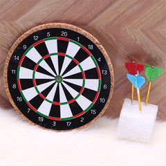 Colorful Dart Dartboard Model for Dollhouse Train Layouts DIY Scenes