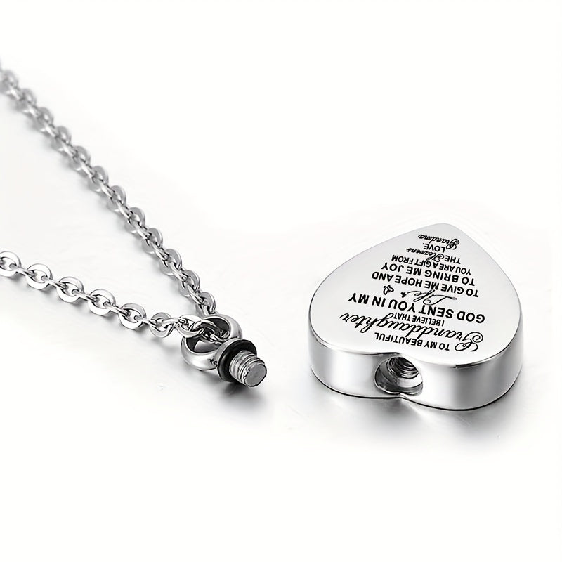 Heart Pendant Cremation Urn Necklace Ashes Jewelry - Pet Memorial Pendant