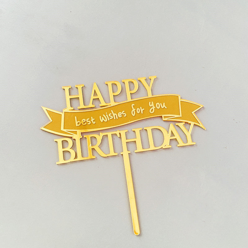 Happy Birthday Wishes For You Cake Decoration Banner