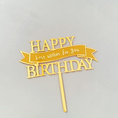 Happy Birthday Wishes For You Cake Decoration Banner