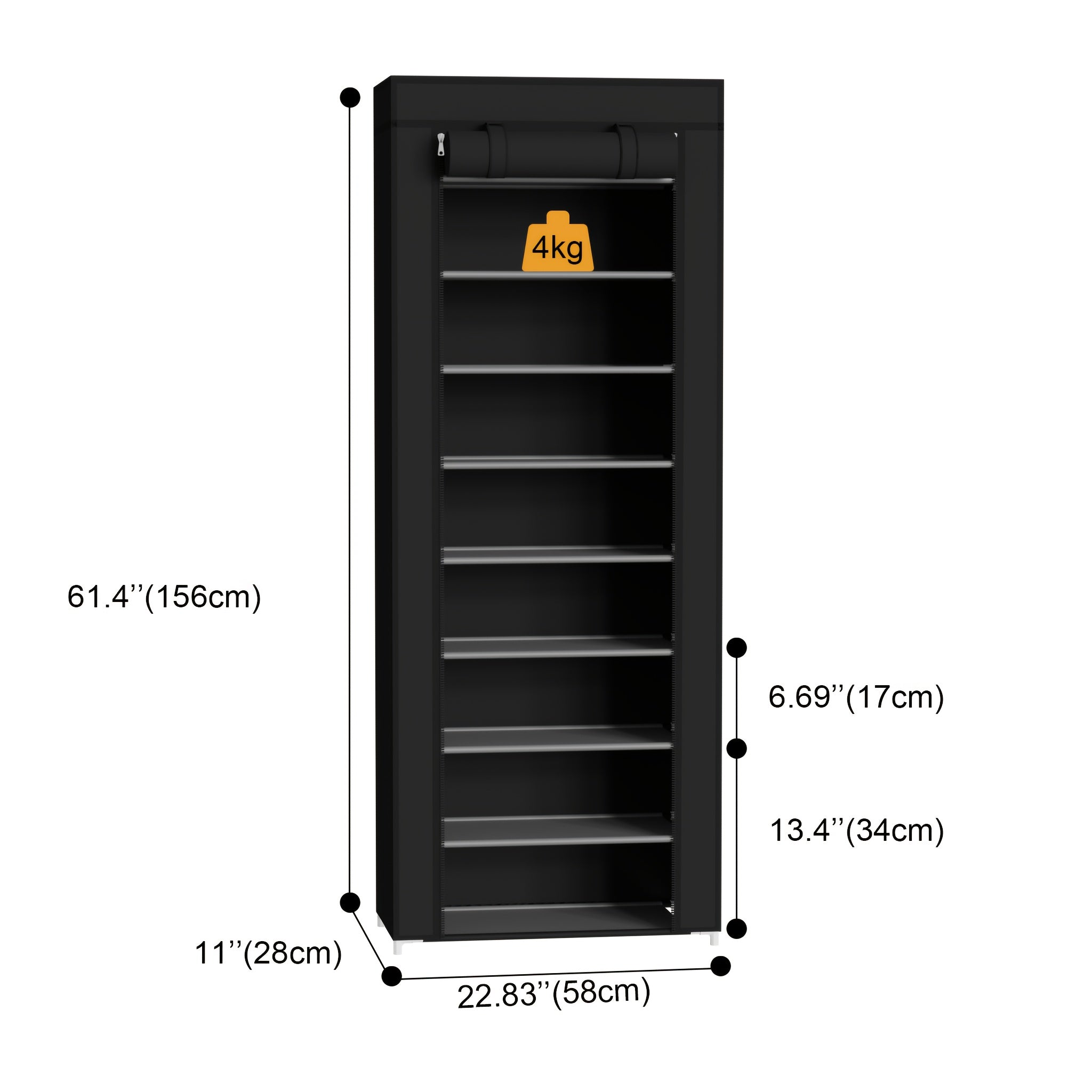 10 Layer Standing Shoes Rack Large Capacity Shoe Shelf Organizer